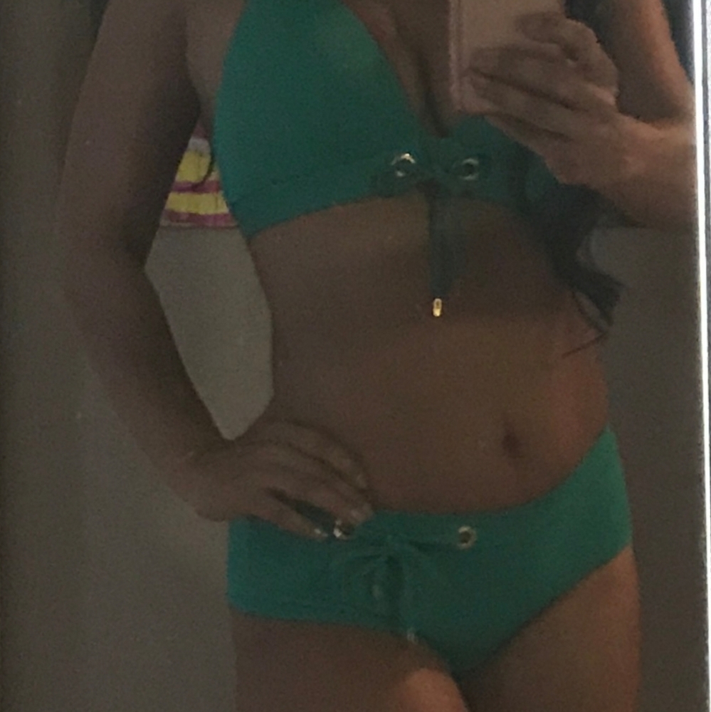Green Cheeky Bikini
